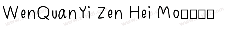 WenQuanYi Zen Hei Mo字体转换